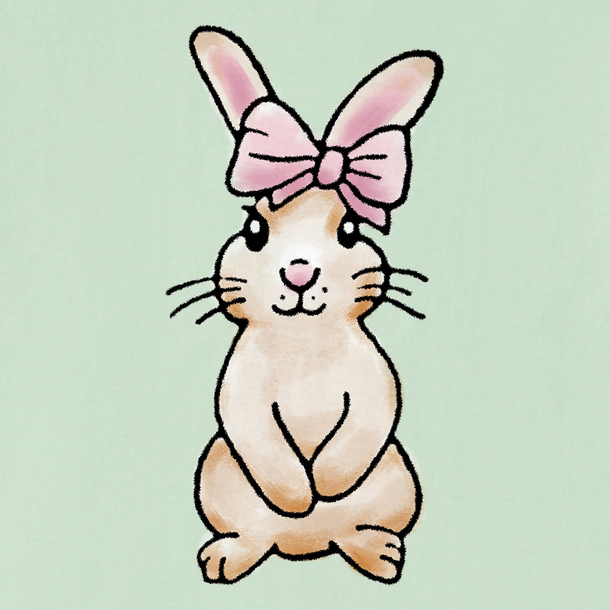 Women's Cute Bunny Short Sleeve Tee