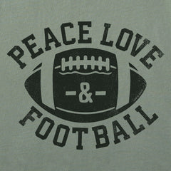 Men's Peace Love Football Simply True Fleece Crew