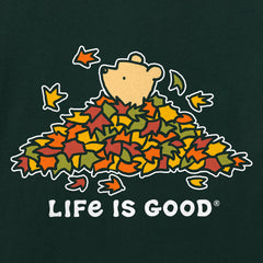 Men's Winnie Leaf Pile Long Sleeve Crusher Tee