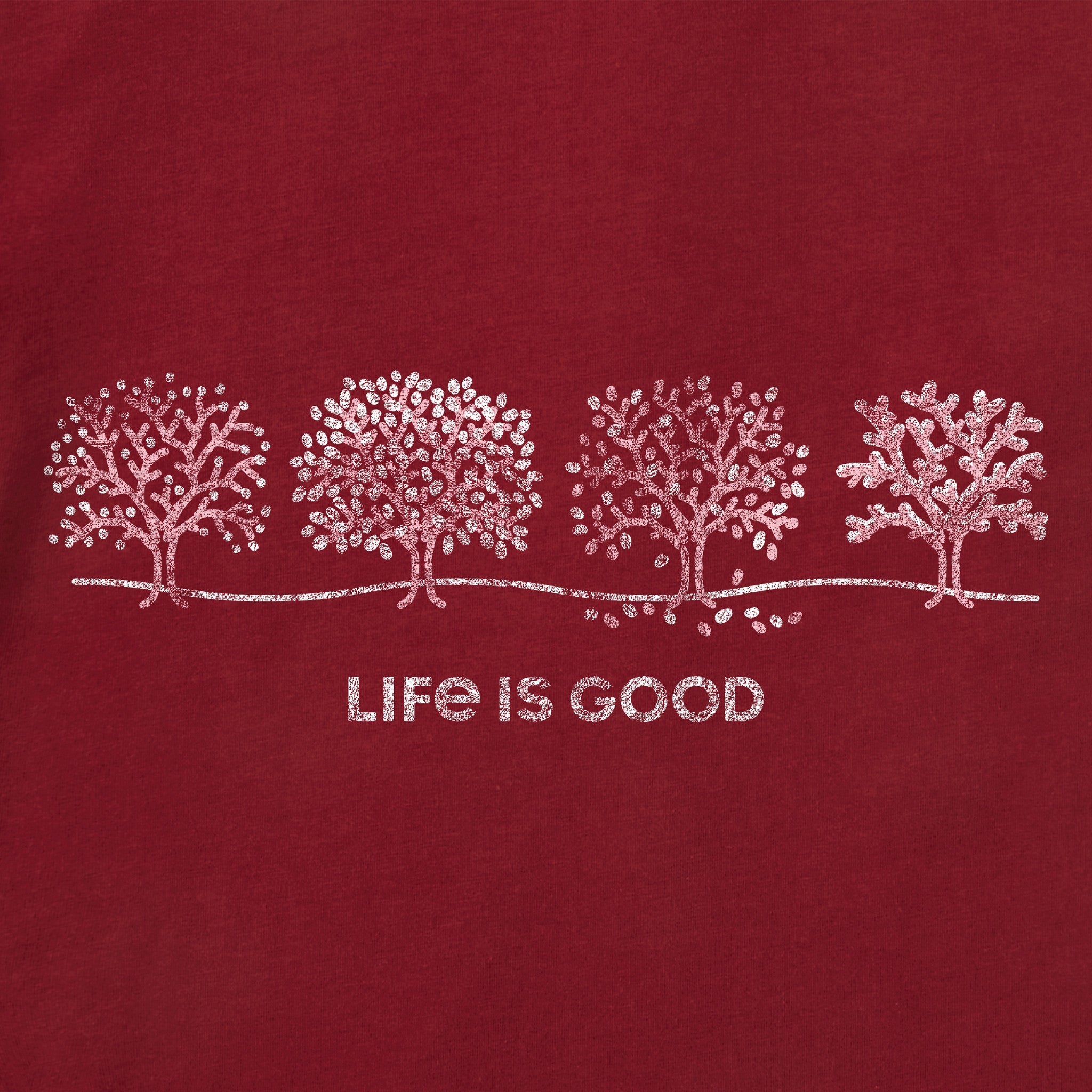 Women's Four Seasons Trees Long Sleeve Crusher Vee