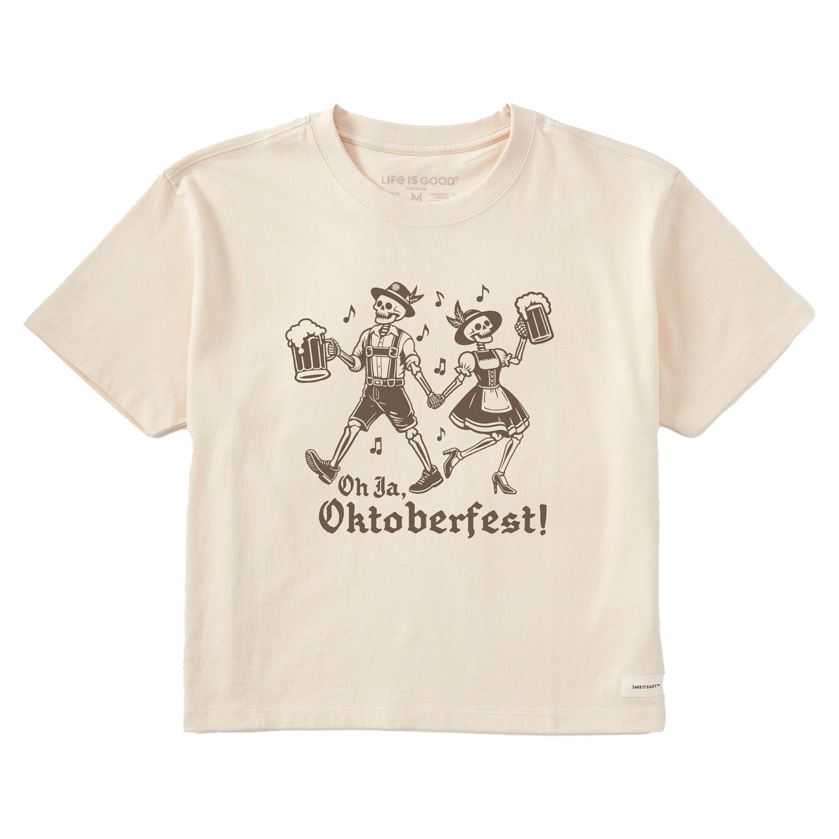 Women's Ja, Oktoberfest! Short Sleeve Crusher Boxy Tee
