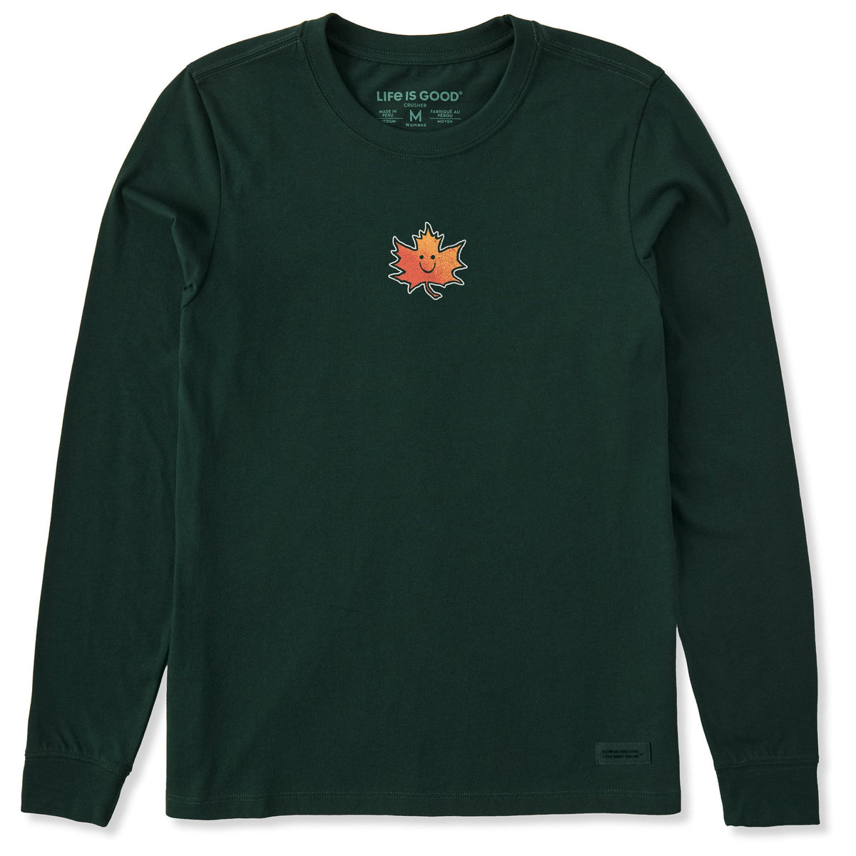 Women's Happy Leaf Long Sleeve Crusher Tee