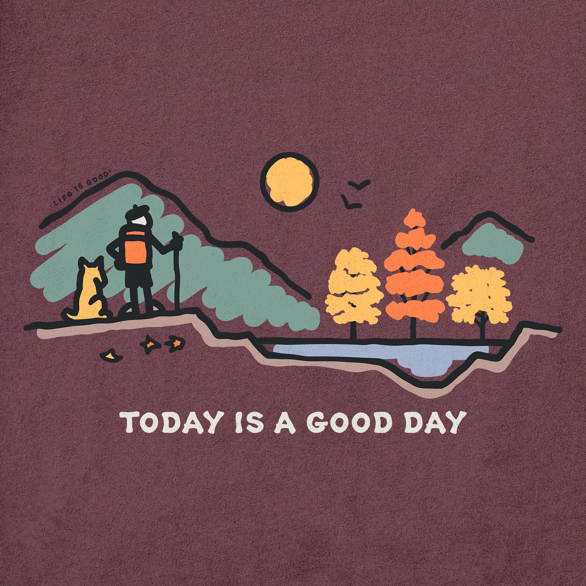Women's Good Day Fall Vista Long Sleeve Crusher Tee