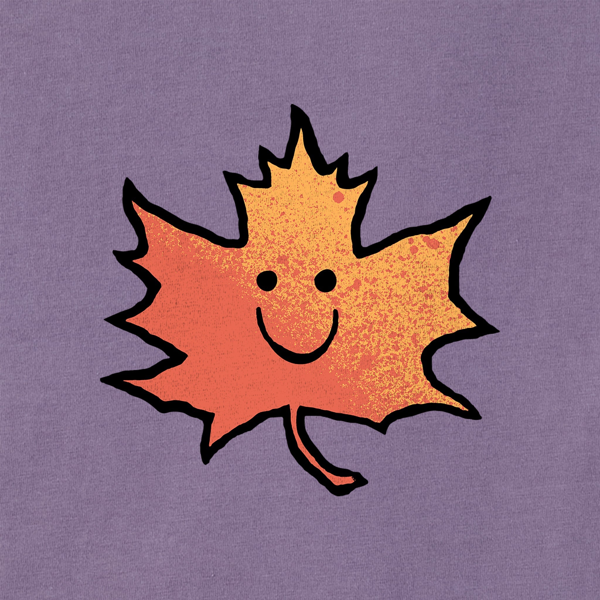 Women's Happy Leaf Long Sleeve Crusher Tee