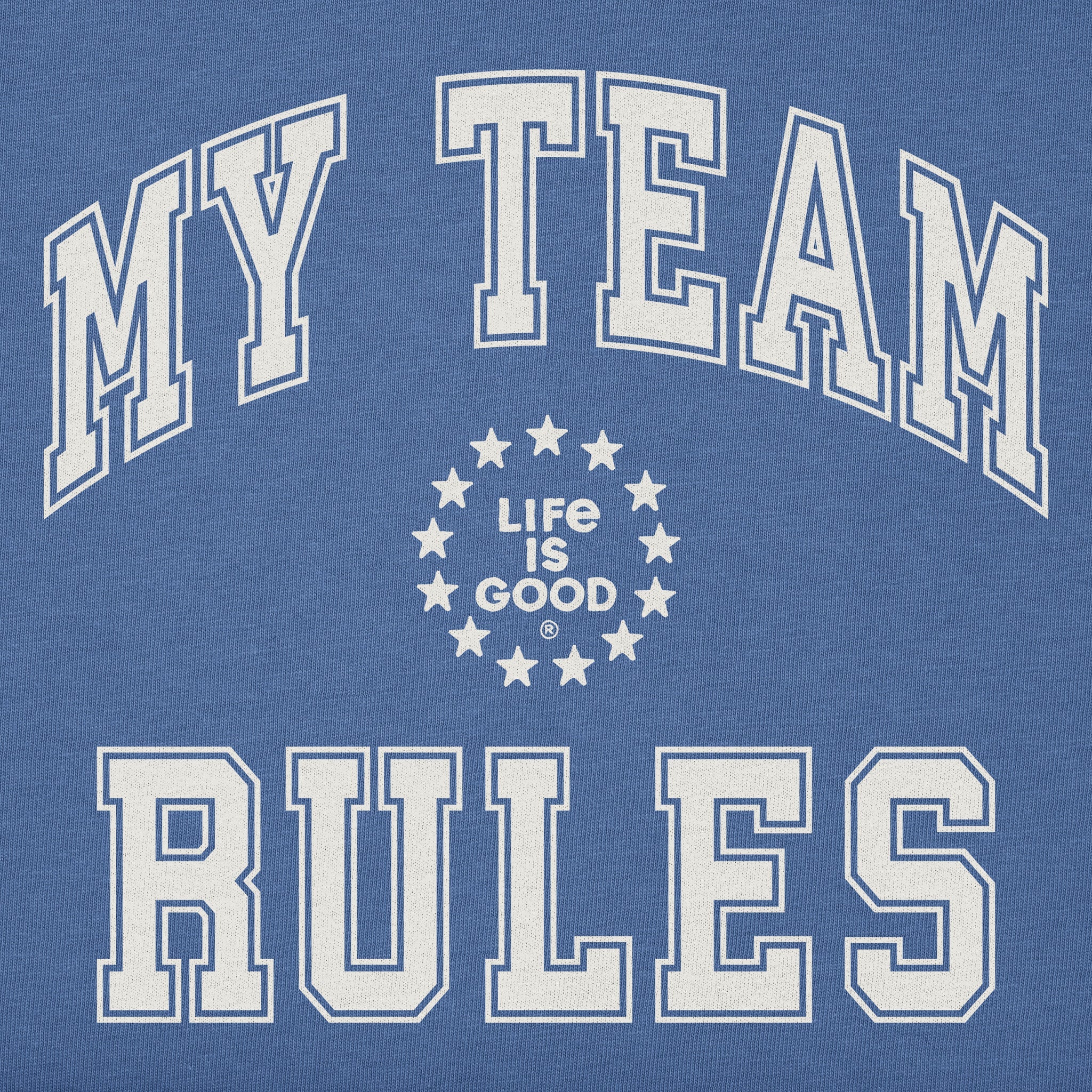 Kids My Team Rules Short Sleeve Crusher Tee