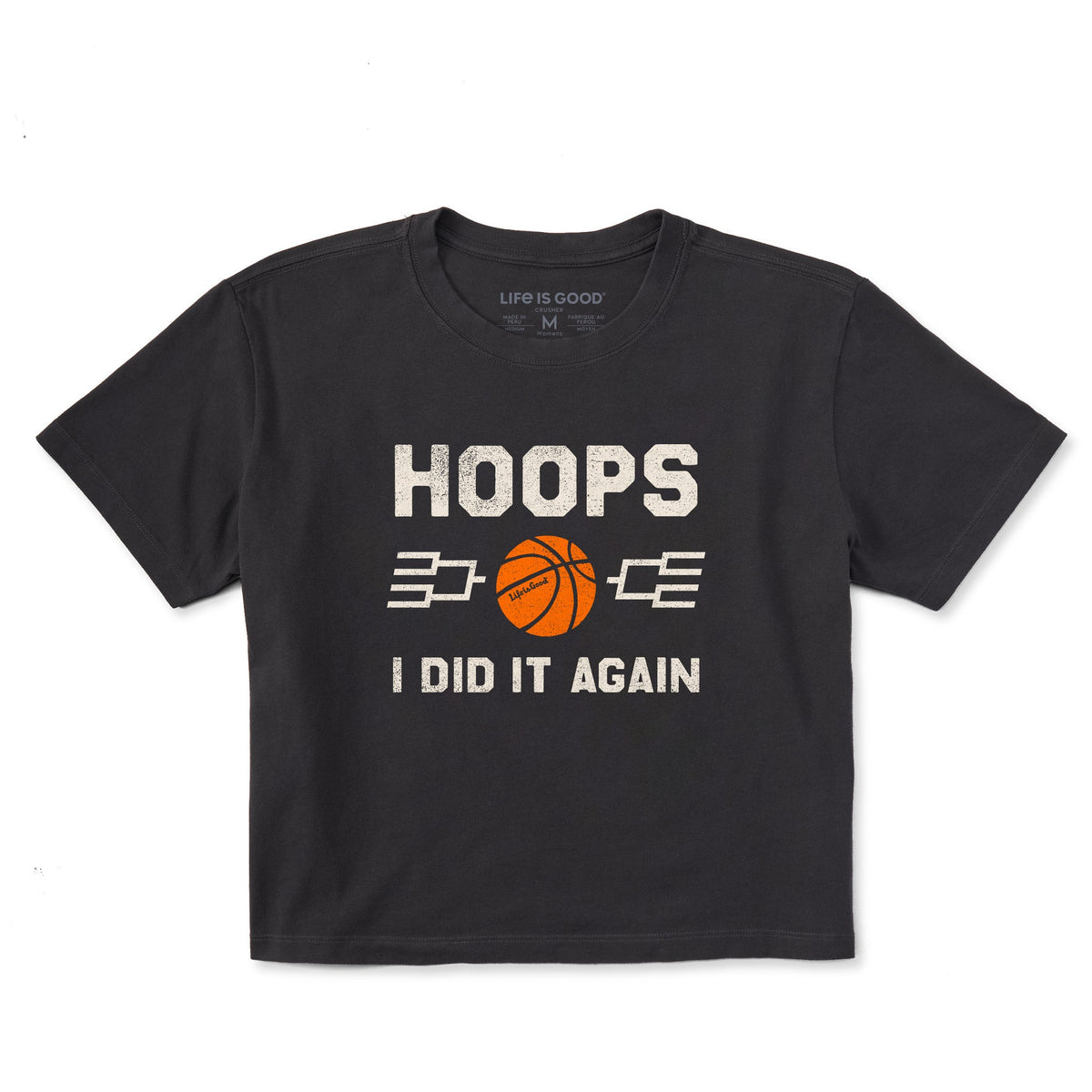 Women's Hoops I Did It Again Short Sleeve Crusher Boxy Tee