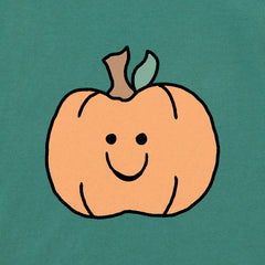 Women's Happy Pumpkin Long Sleeve Crusher Boxy Tee