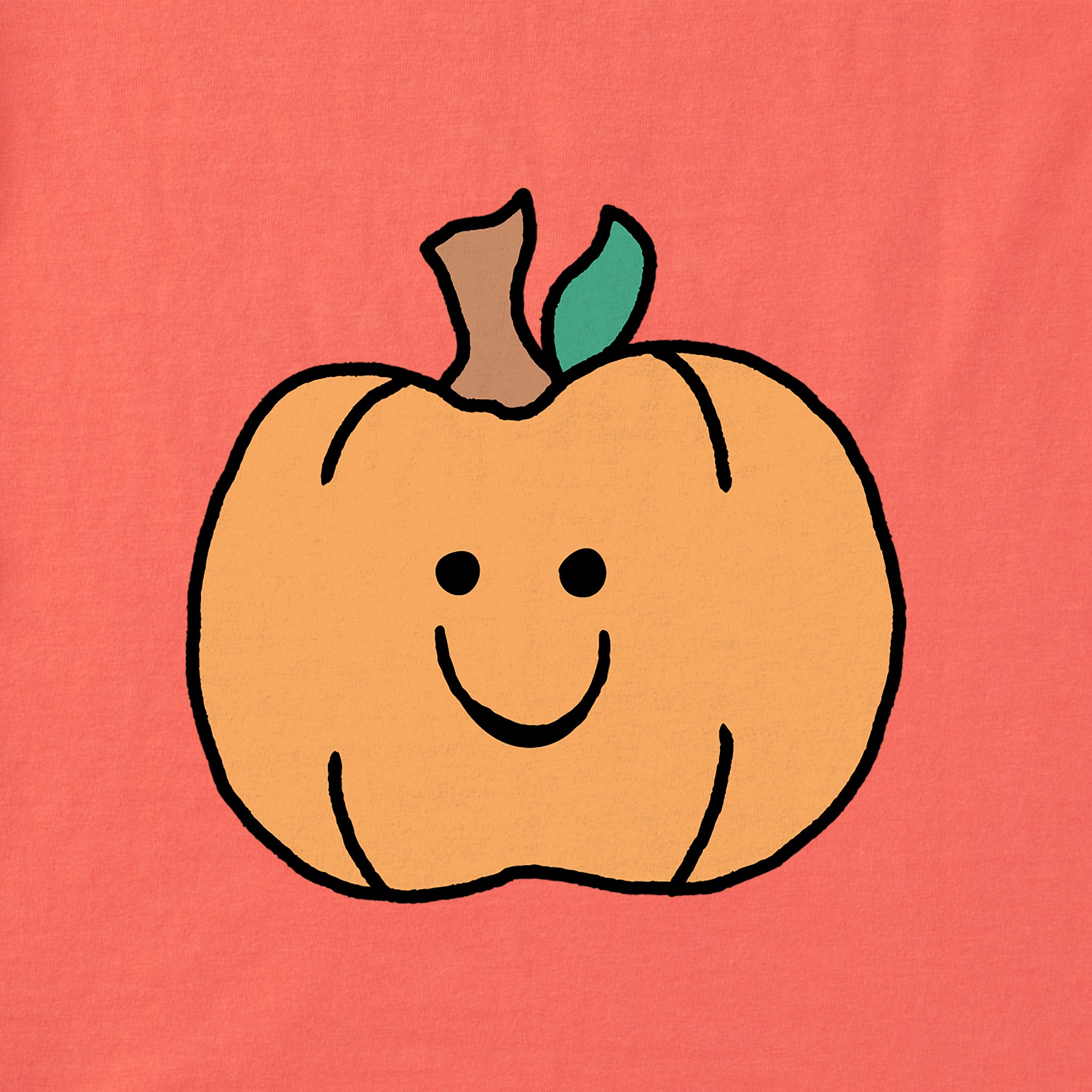 Women's Happy Pumpkin Short Sleeve Crusher Vee
