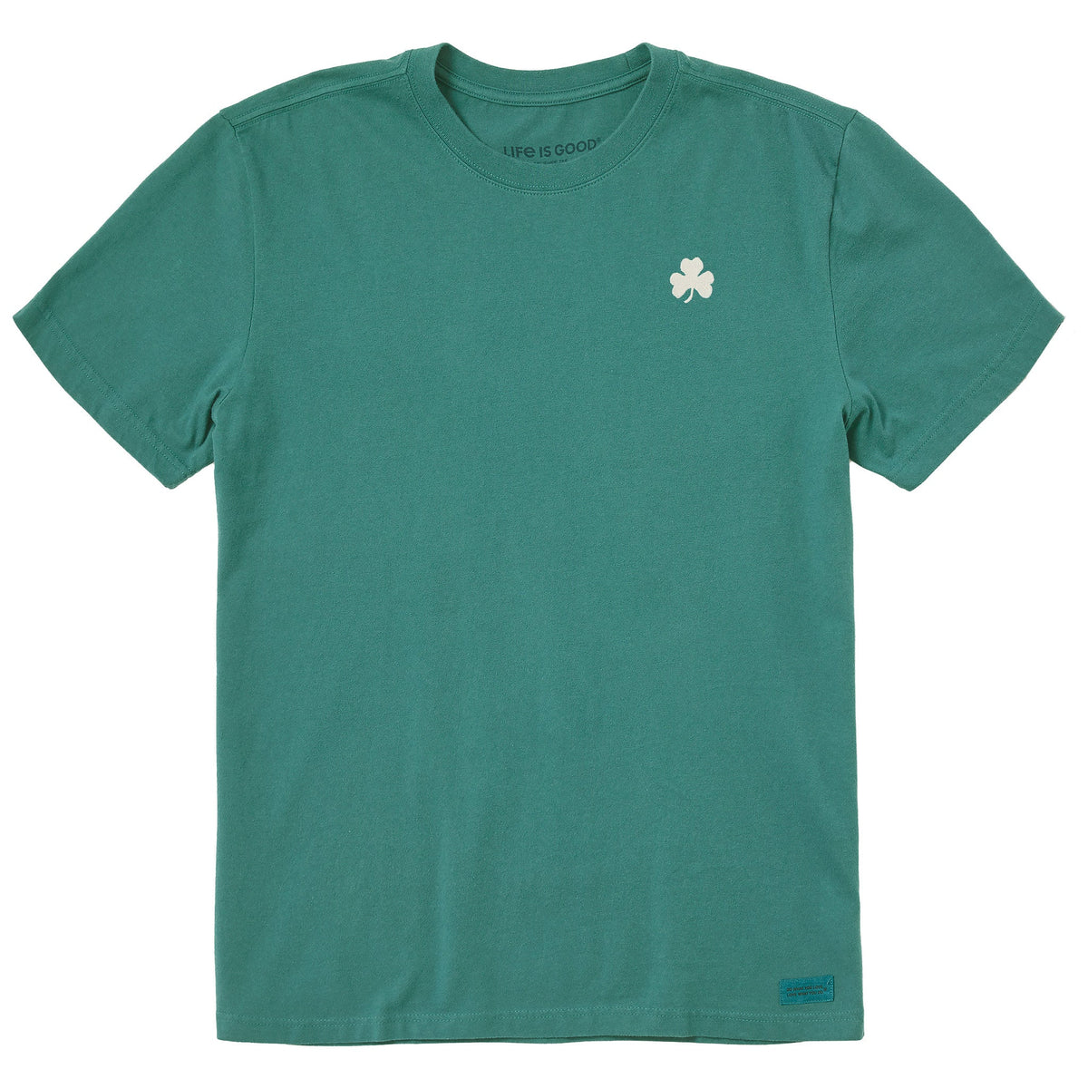 Men's Embroidered Shamrock Short Sleeve Crusher Tee