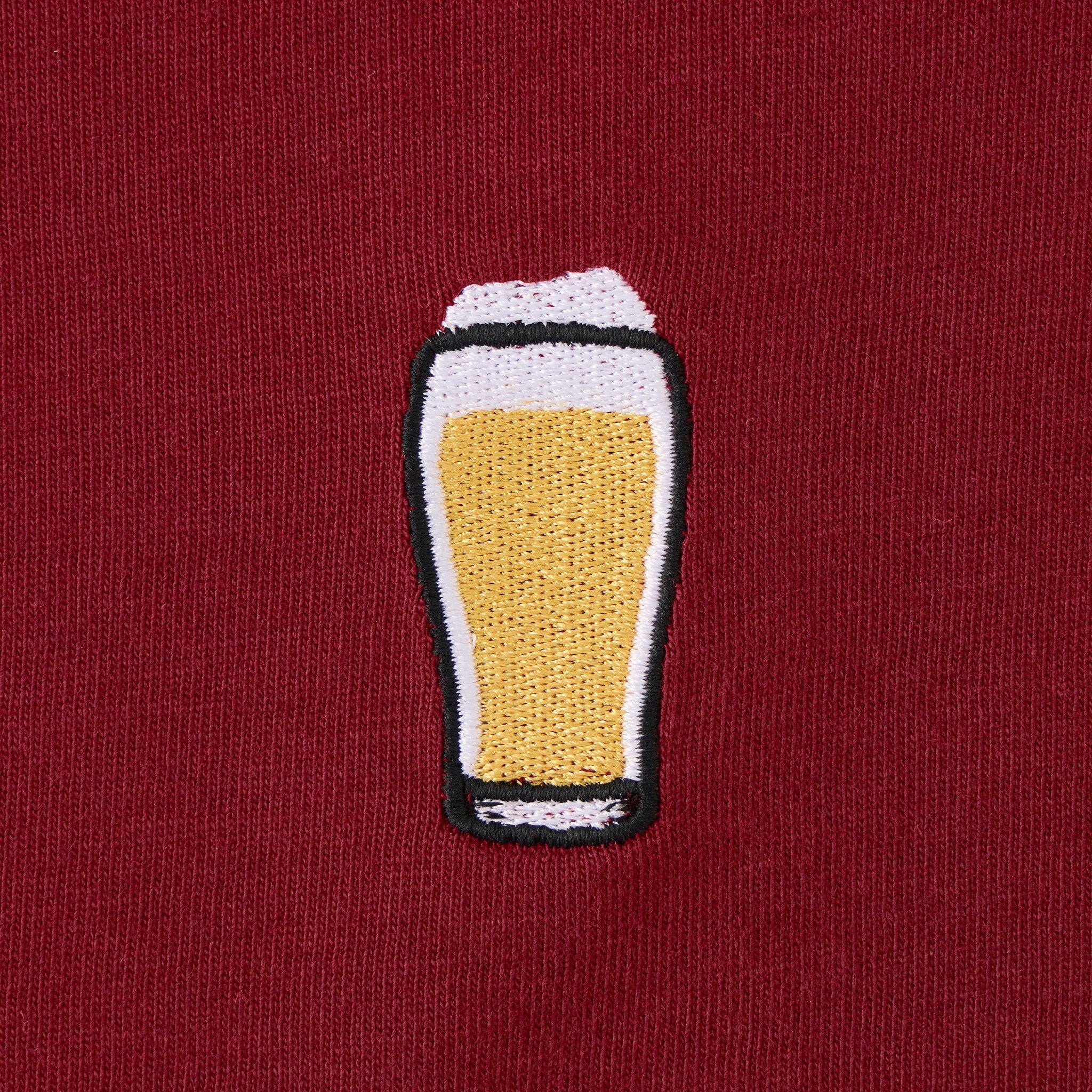 Men's Embroidered Pint Glass Short Sleeve Crusher Tee