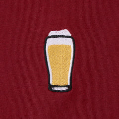 Men's Embroidered Pint Glass Short Sleeve Crusher Tee