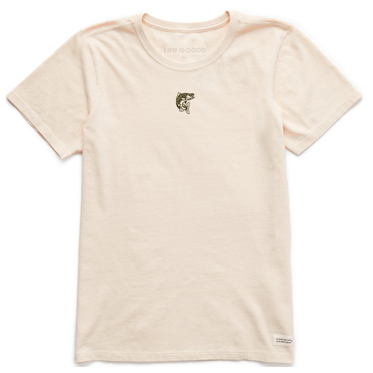 Women's Embroidered Jumping Fish Short Sleeve Crusher Tee