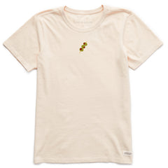 Women's Embroidered Olives Short Sleeve Crusher Tee