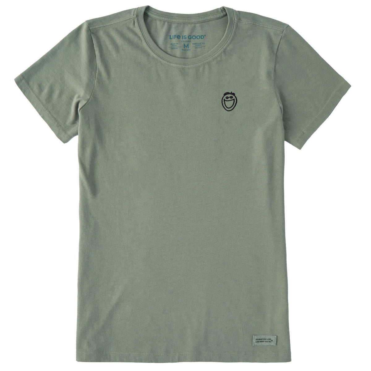 Women's Embroidered Jake Face Short Sleeve Crusher Tee
