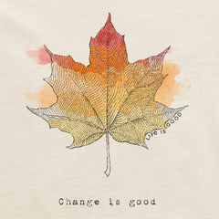 Women's Change Leaf Engraved Short Sleeve Crusher Tee