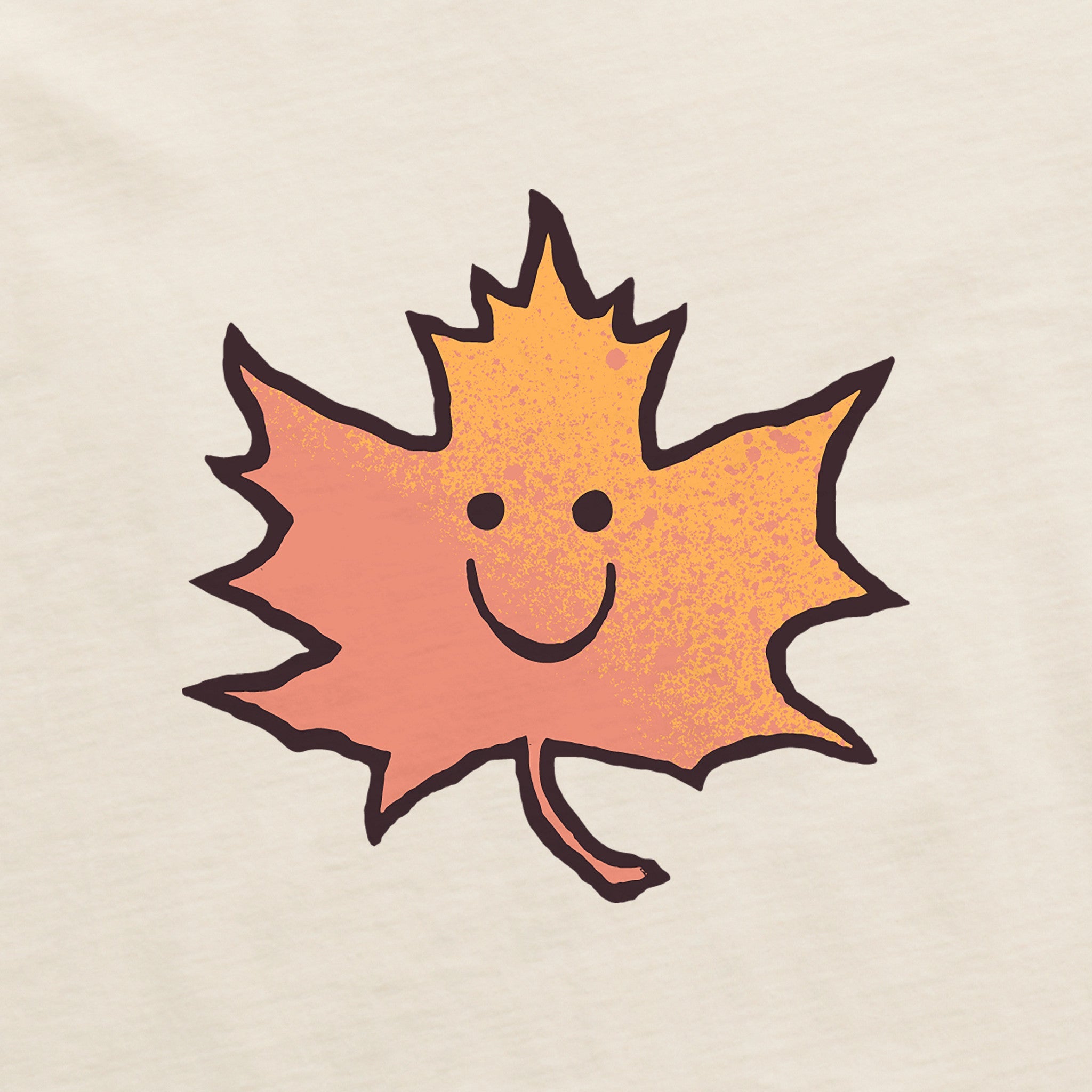 Women's Happy Leaf Crusher Boxy Hoodie