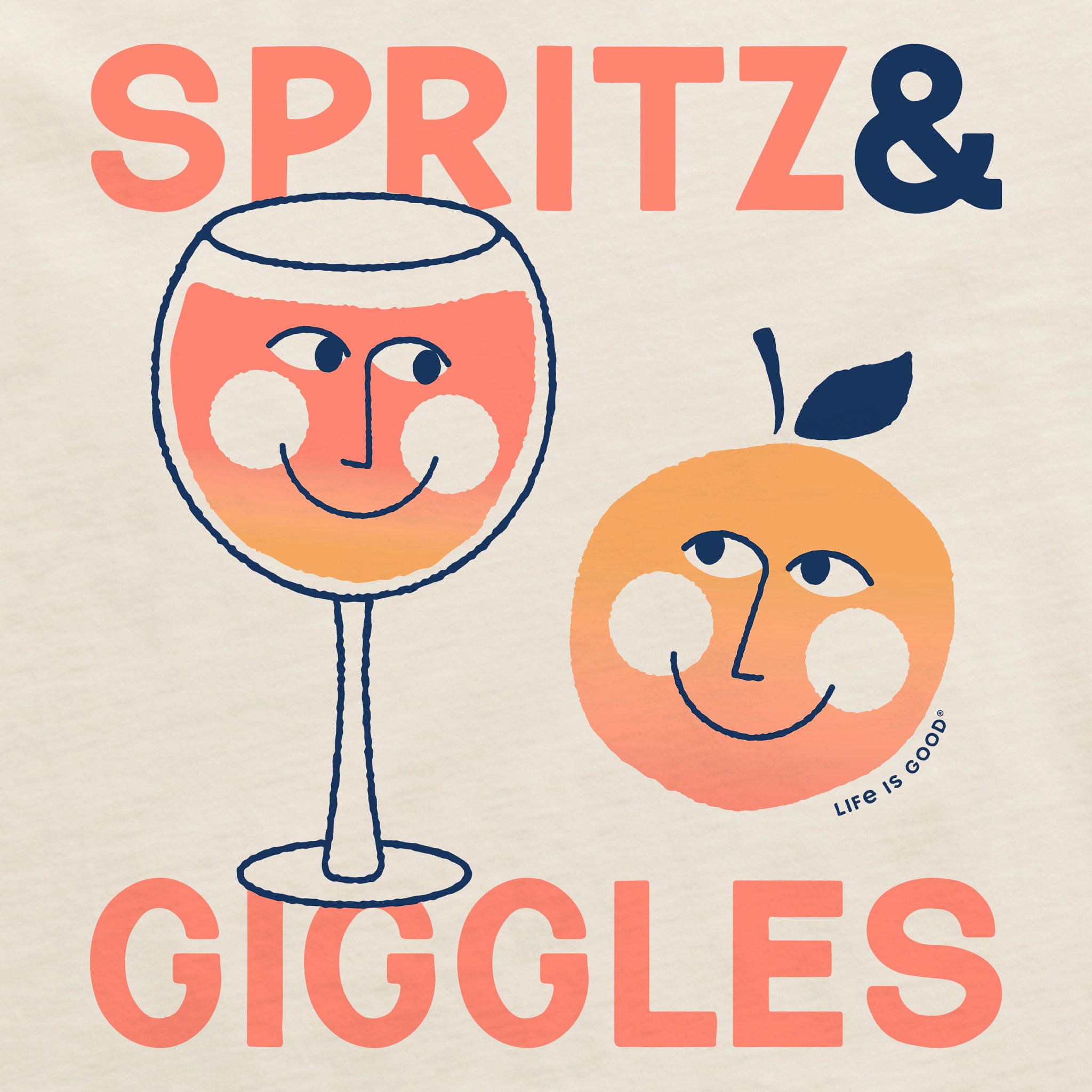 Women's Aperol Spritz and Giggles Crusher-LITE Shrunken Tee