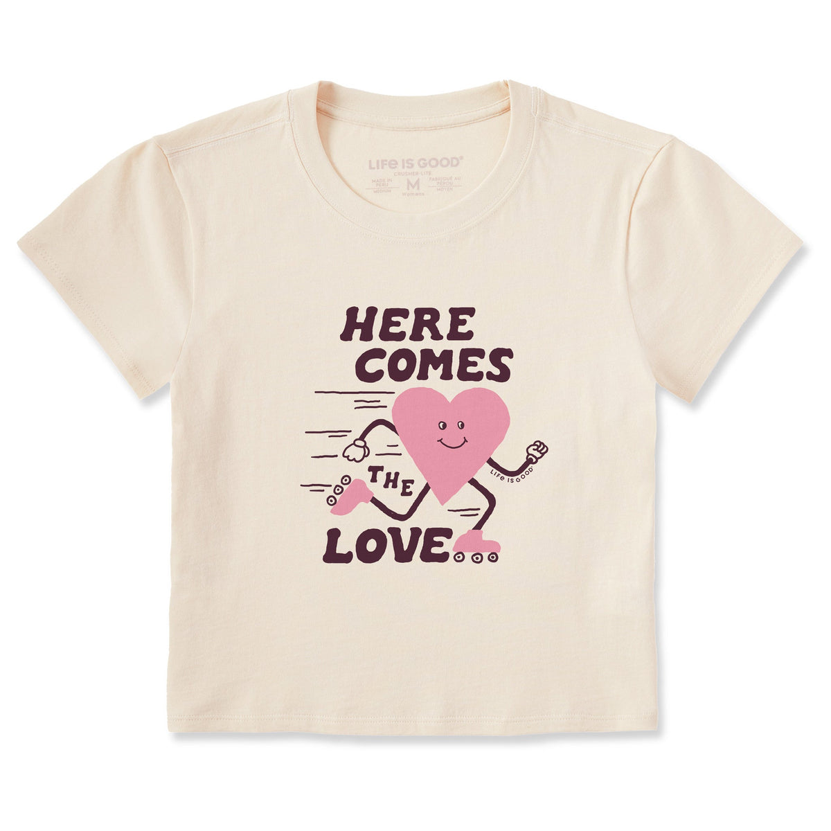 Women's Here Comes the Love Crusher-LITE Shrunken Tee