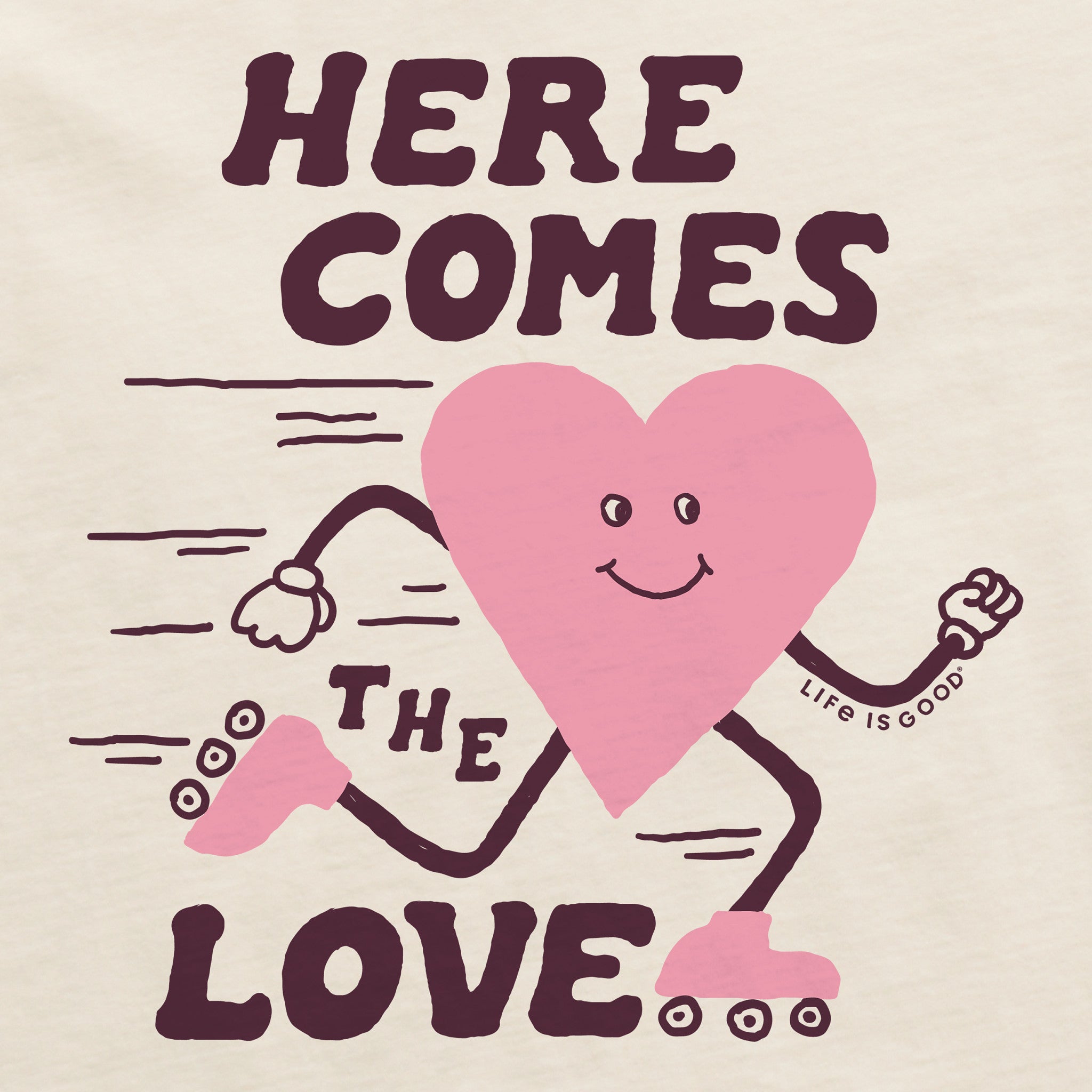 Women's Here Comes the Love Crusher-LITE Shrunken Tee