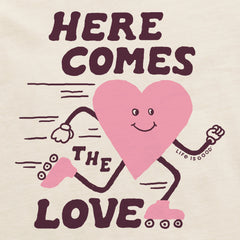 Women's Here Comes the Love Crusher-LITE Shrunken Tee
