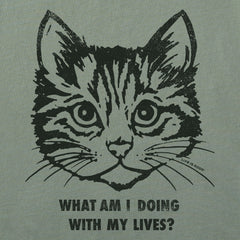 Women's Cat Lives Crusher-LITE Shrunken Tee