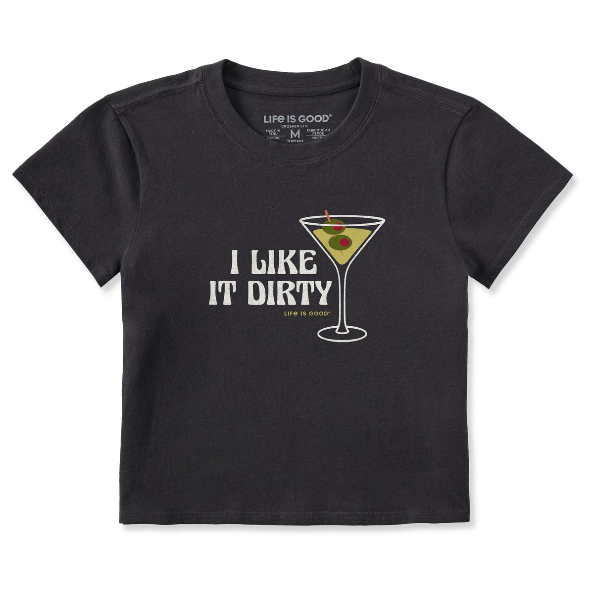 Women's I Like it Dirty Martini Crusher-LITE Shrunken Tee