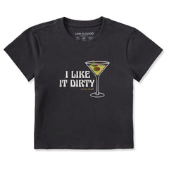 Women's I Like it Dirty Martini Crusher-LITE Shrunken Tee