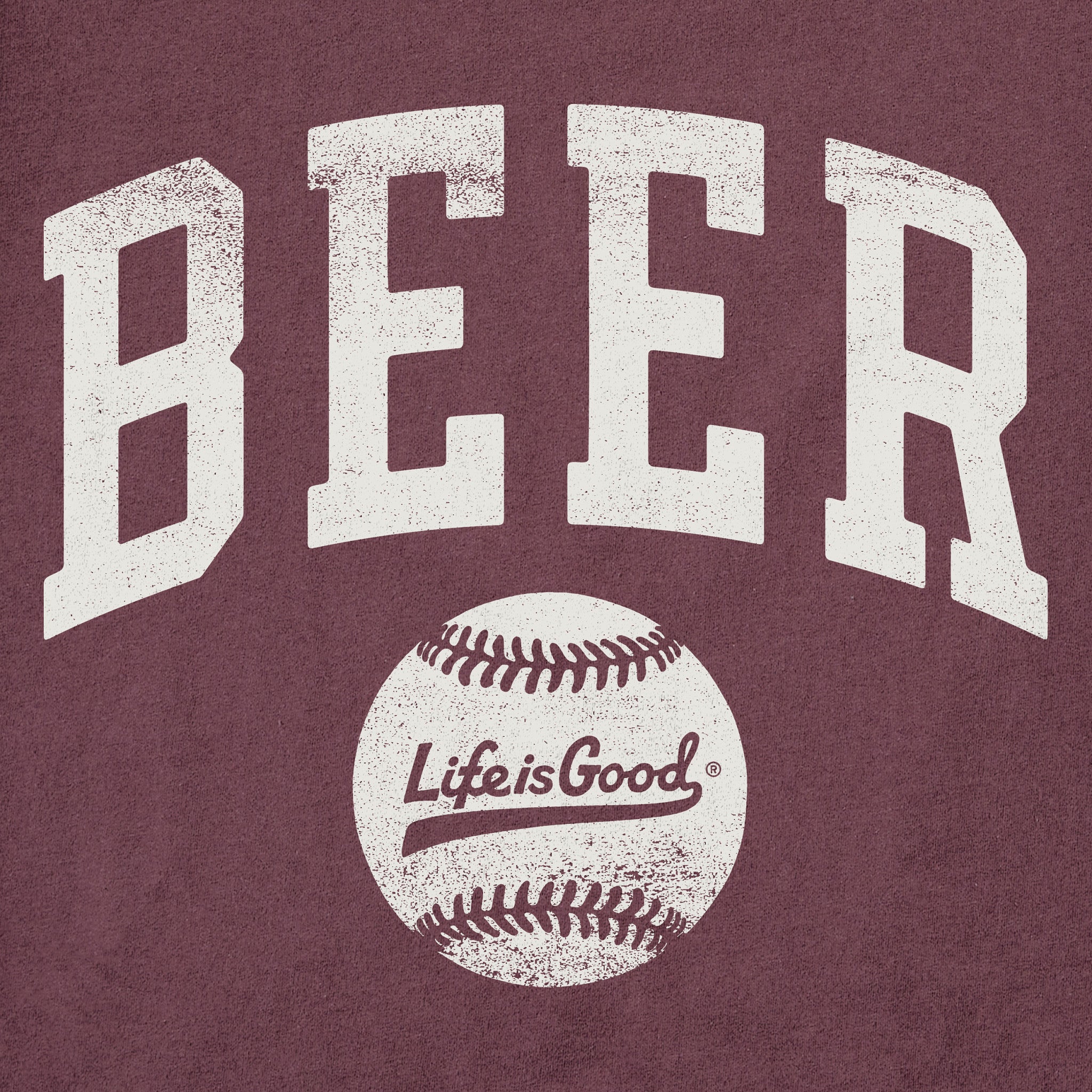 Men's Baseball Beer Short Sleeve Crusher Tee