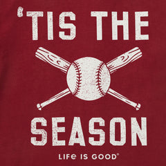 Men's 'Tis the Season Baseball Bats Short Sleeve Crusher Tee