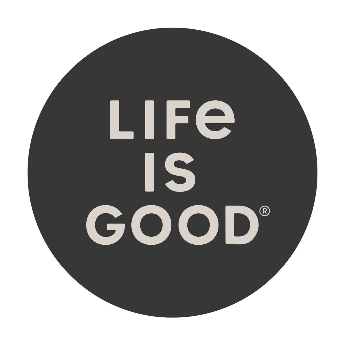 Clean Stacked Branding 4" Circle Sticker