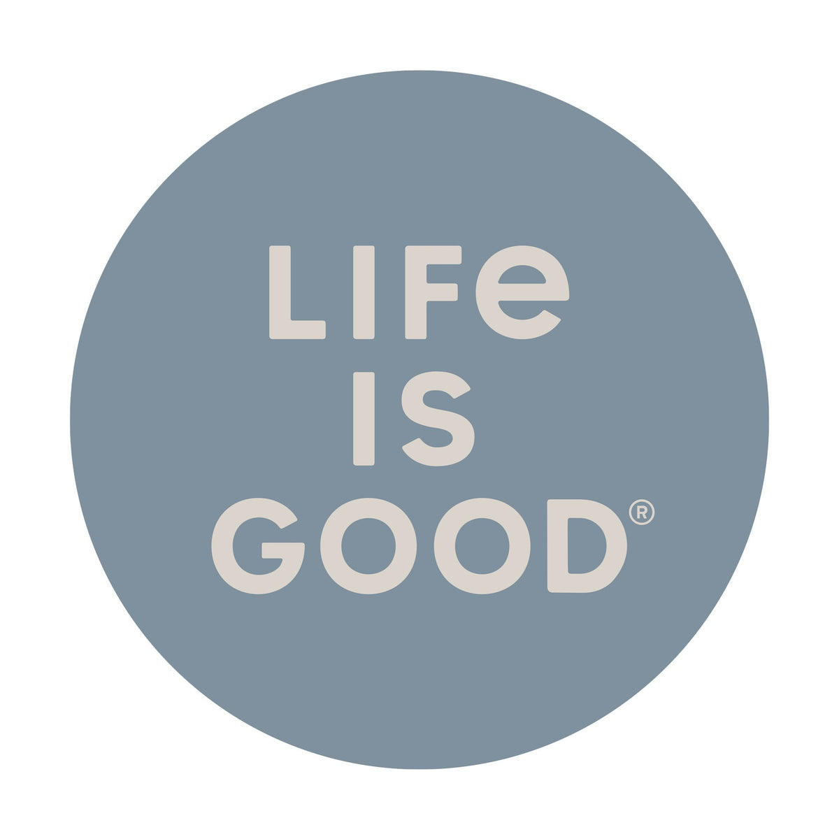 Clean Stacked Branding 4" Circle Sticker