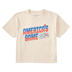 Women's America's Game Short Sleeve Crusher Boxy Tee