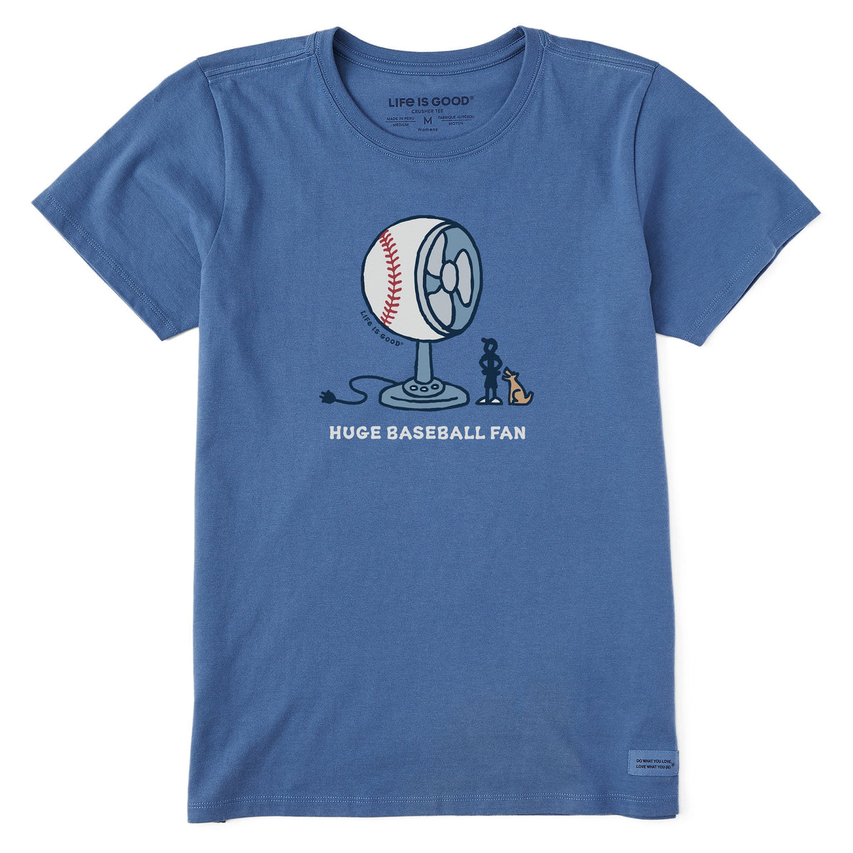 Women's Huge Baseball Fan Short Sleeve Tee
