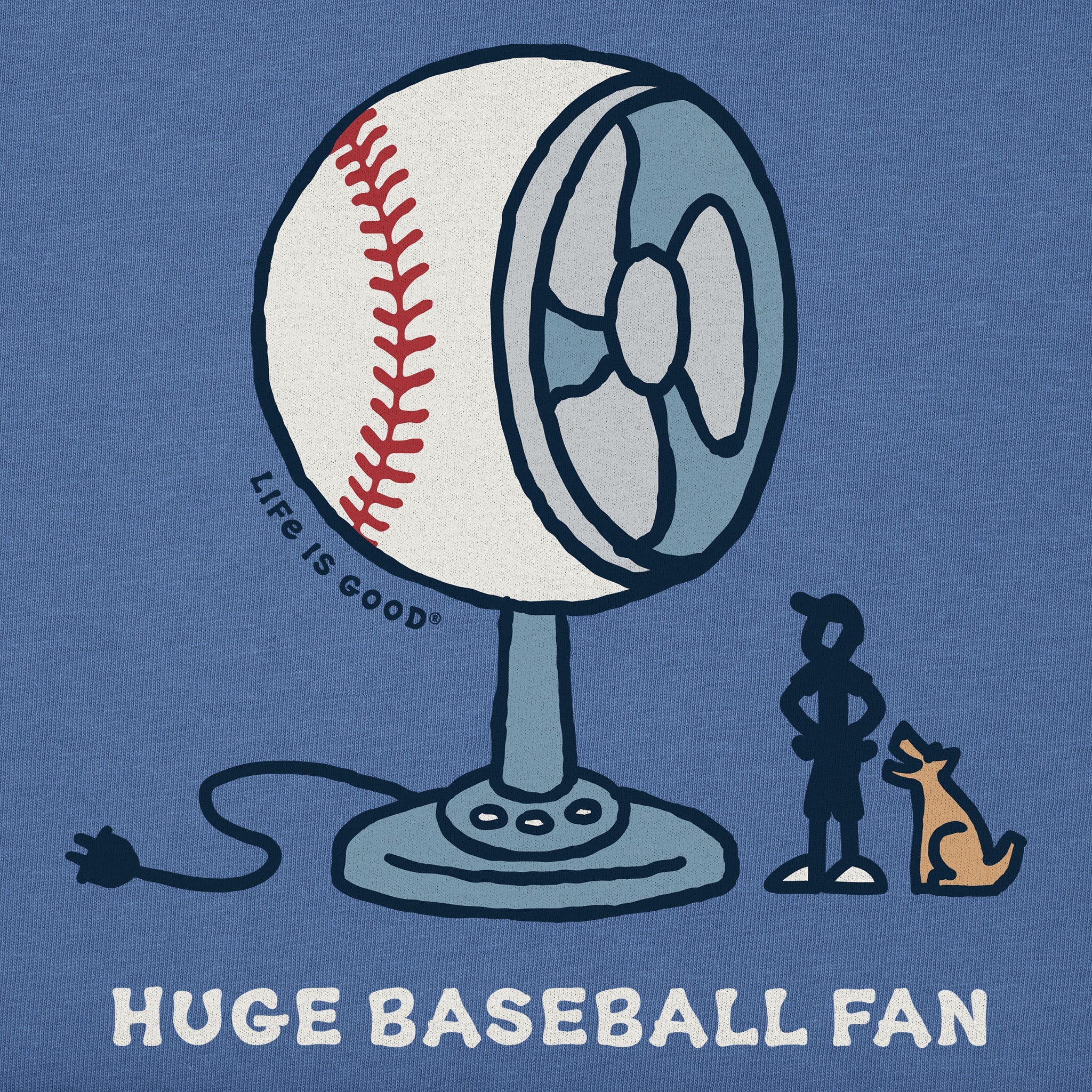 Women's Huge Baseball Fan Short Sleeve Tee