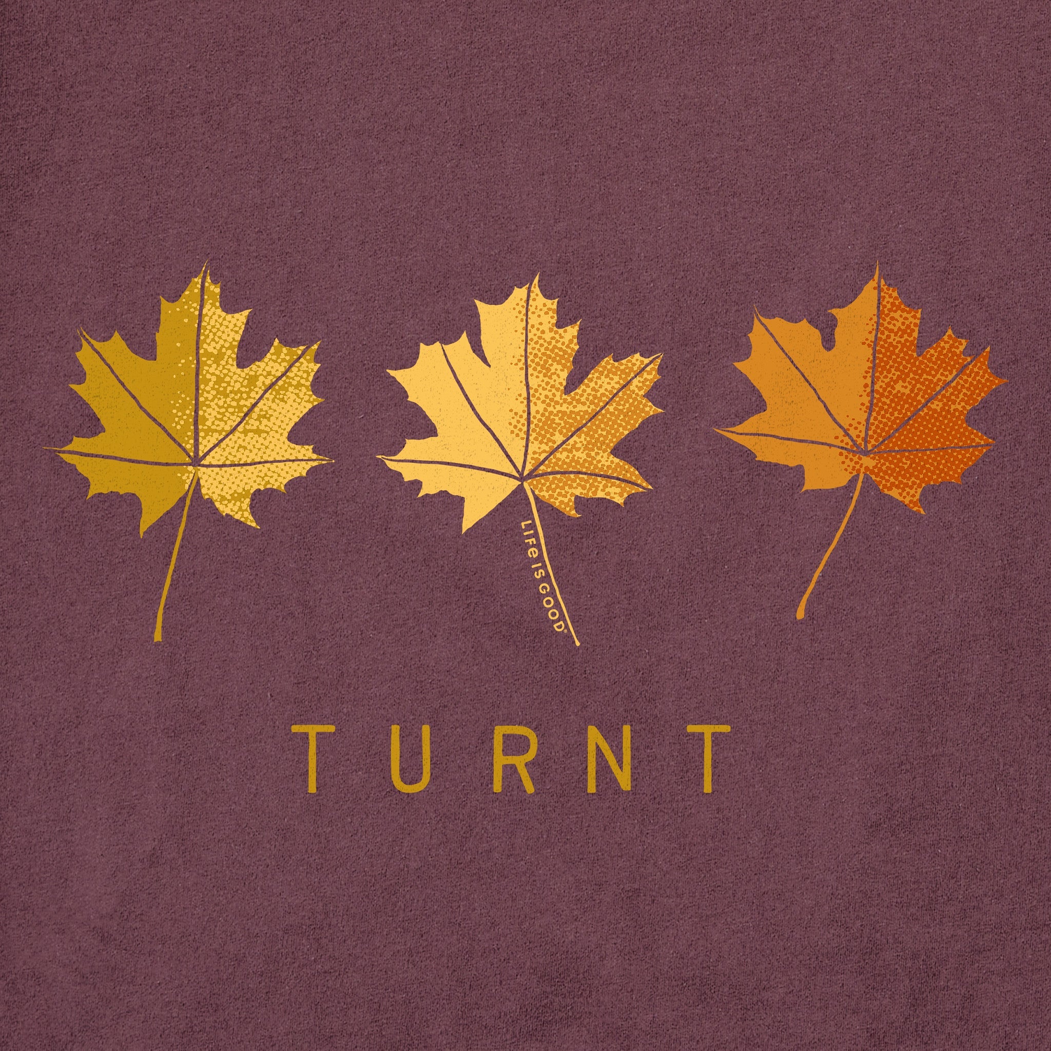 Men's Turnt Leaves Short Sleeve Crusher Tee