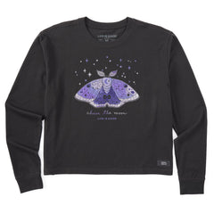 Women's Chase the Moon Long Sleeve Crusher Boxy Tee