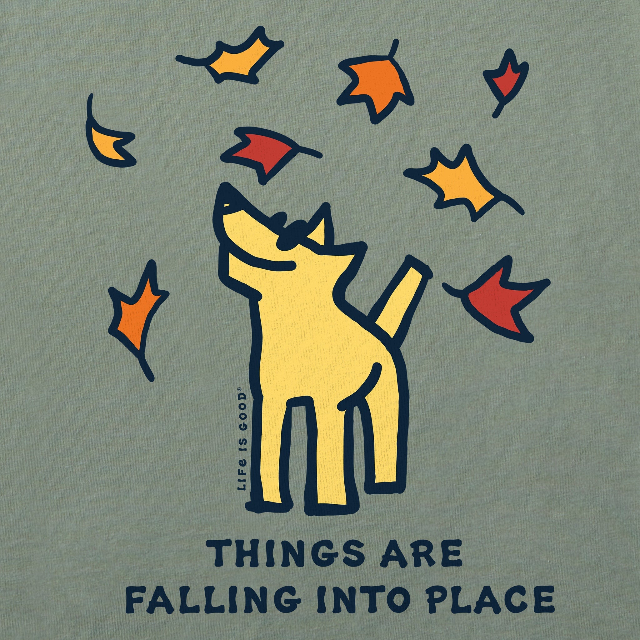 Men's Things are Falling Into Place Rocket Long Sleeve Crusher Tee