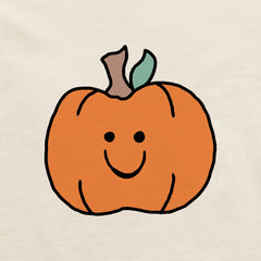 Women's Happy Pumpkin Short Sleeve Crusher Boxy Tee