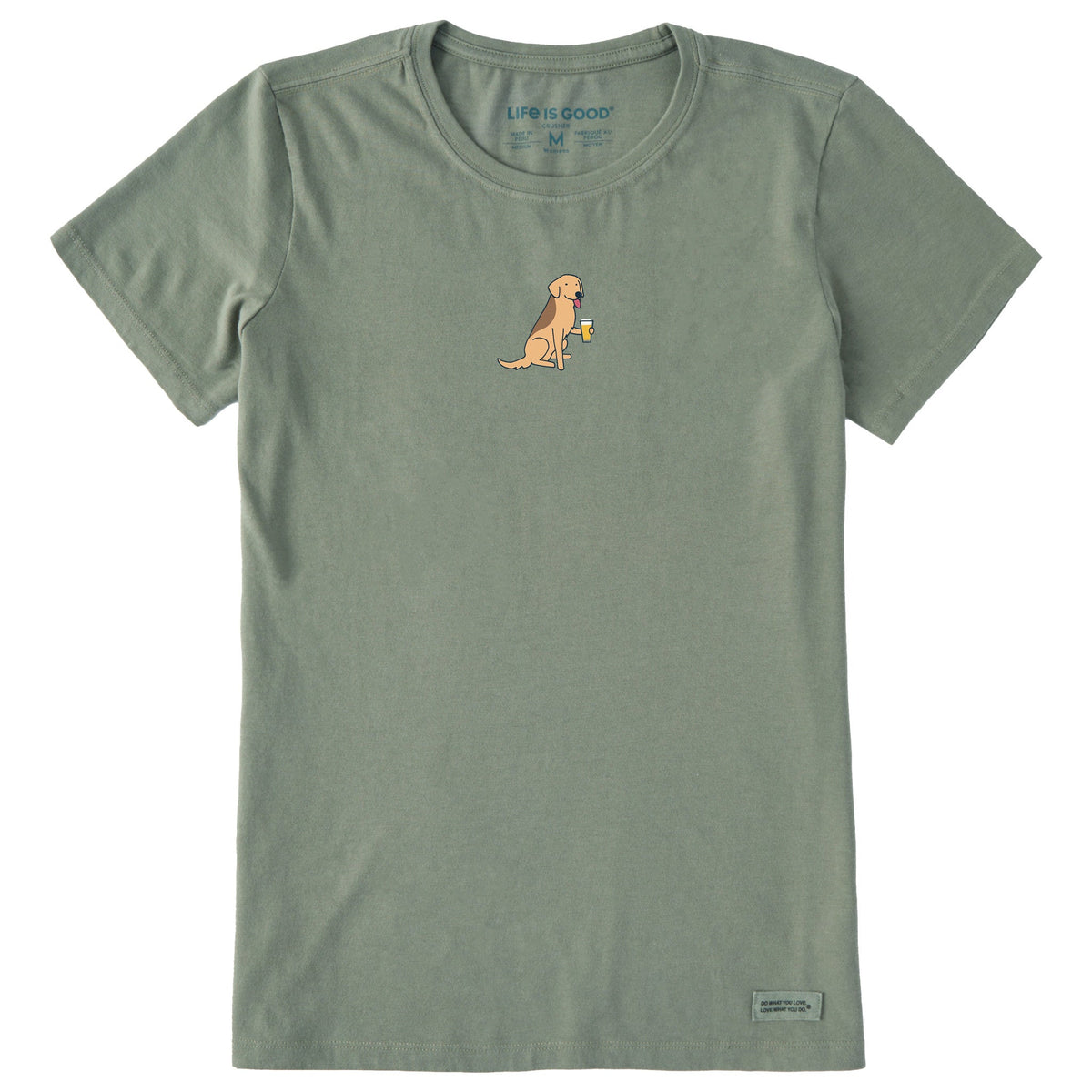 Women's Cold Beer Dog Short Sleeve Crusher Tee
