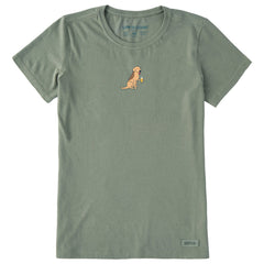 Women's Cold Beer Dog Short Sleeve Crusher Tee