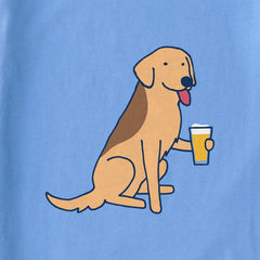 Women's Cold Beer Dog Short Sleeve Crusher Tee