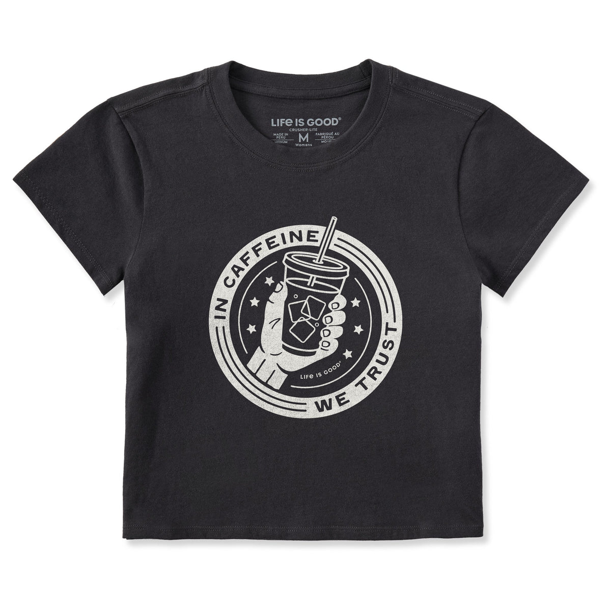 Women's In Caffeine We Trust Crusher-LITE Shrunken Tee