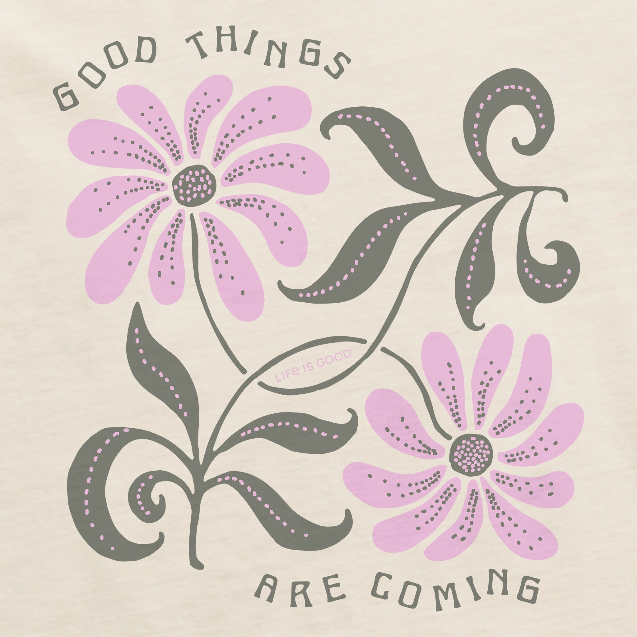 Women's Good Things are Coming Daisies Crusher-LITE Shrunken Tee