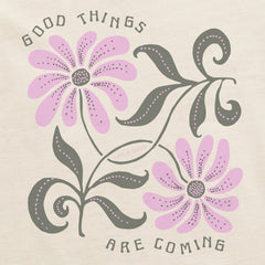 Women's Good Things are Coming Daisies Crusher-LITE Shrunken Tee