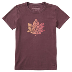 Women's Leaf of Leaves Short Sleeve Crusher Tee