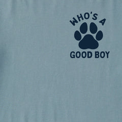 Men's Who's a Good Boy Paw Short Sleeve Crusher Tee