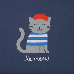 Kids Le Meow Short Sleeve Crusher Tee