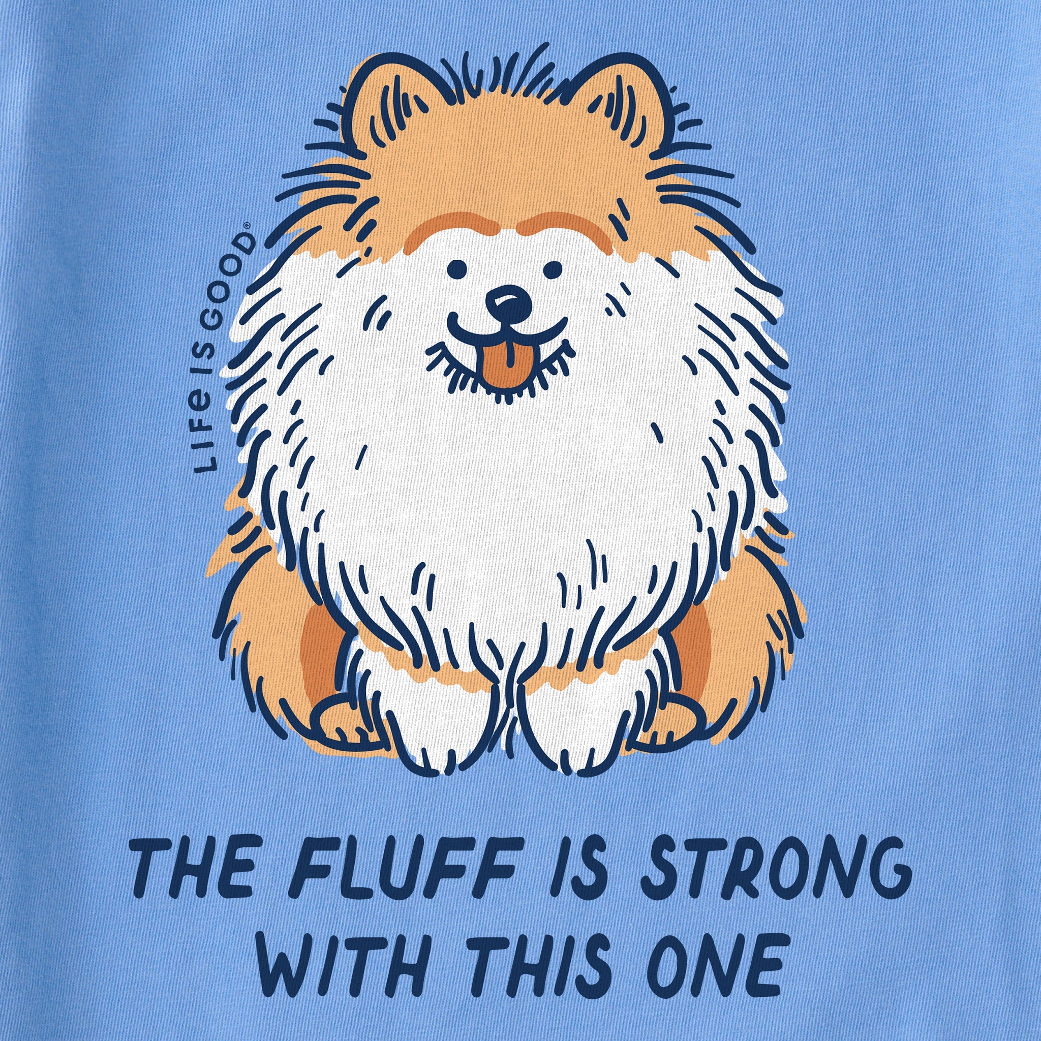 Kids The Fluff is Strong in This One Short Sleeve Crusher Tee