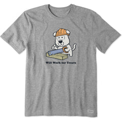 Men's Will Work for Treats Short Sleeve Tee