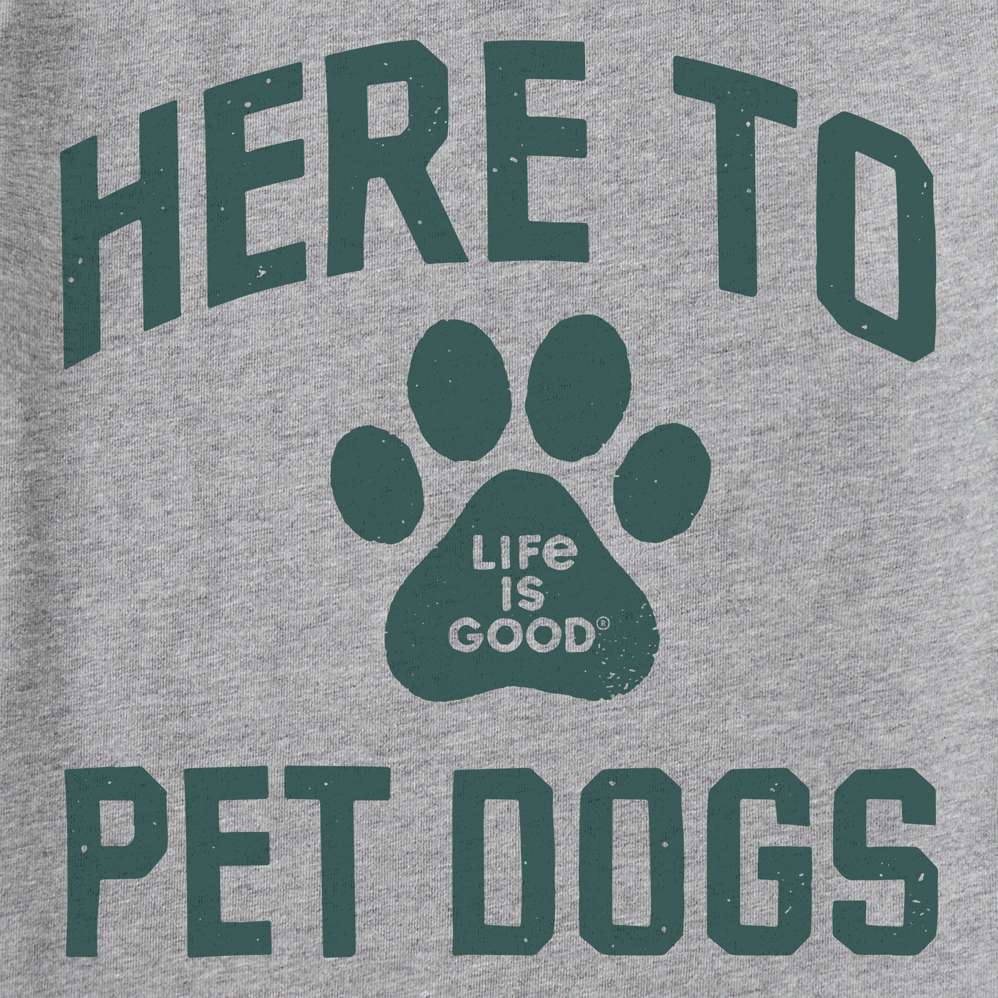 Men's Here to Pet Dogs Short Sleeve Tee